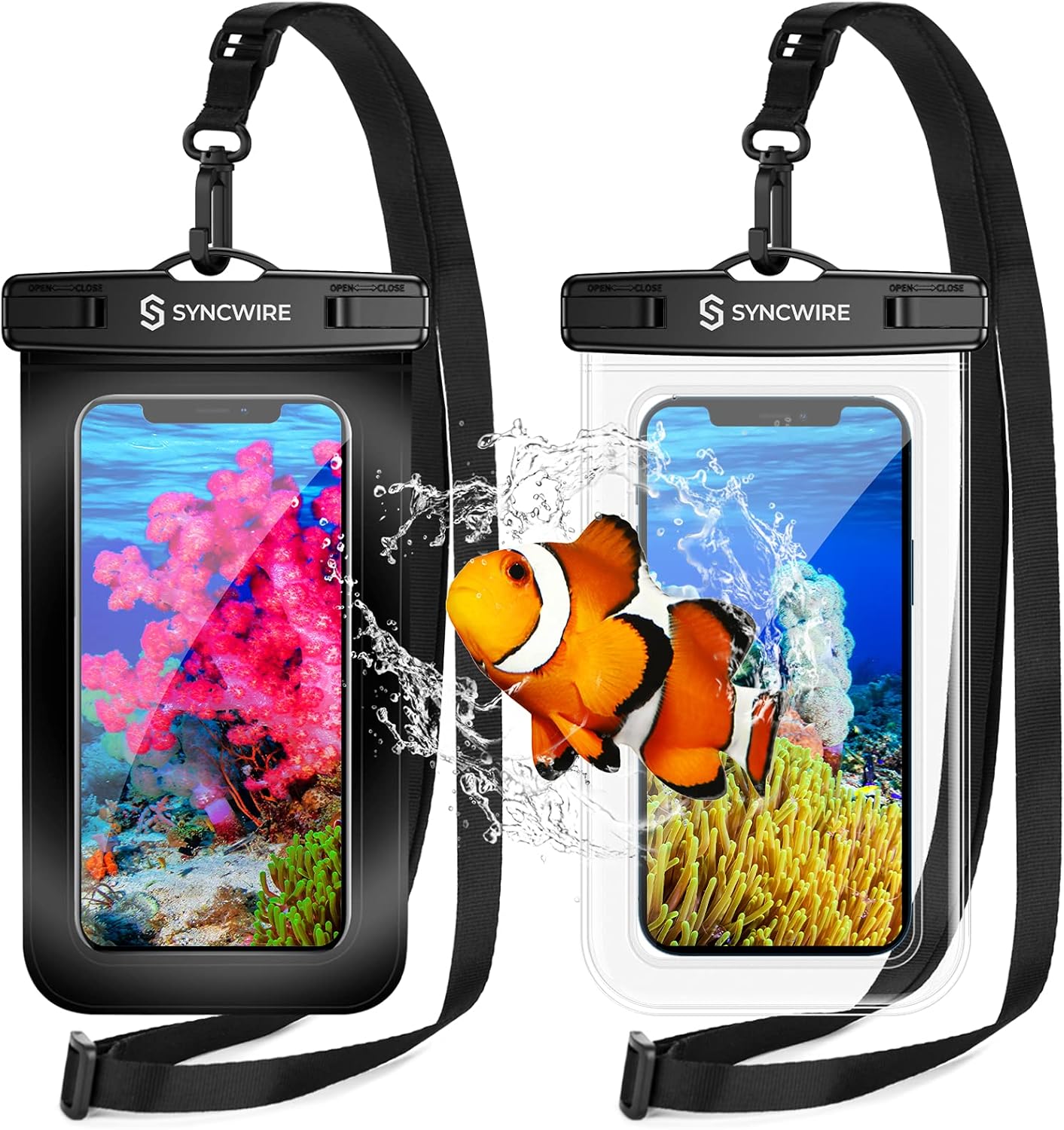 Sac étanche IPX8 Touch Sensible pour Téléphone (2 pochettes par boite)