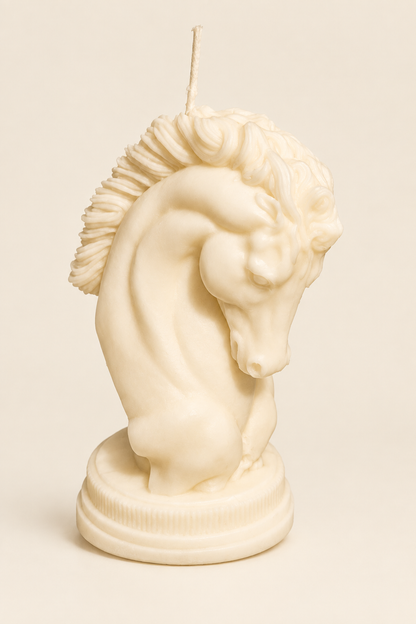 Bougie Cavalier en cire de soja, 9 cm. 